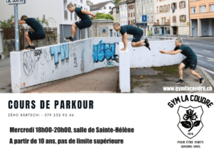 Nouveau groupe Parkour – Gym La Coudre